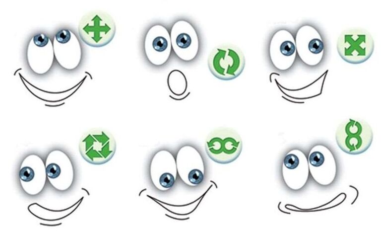 Exercices oculaires pour restaurer la vision.